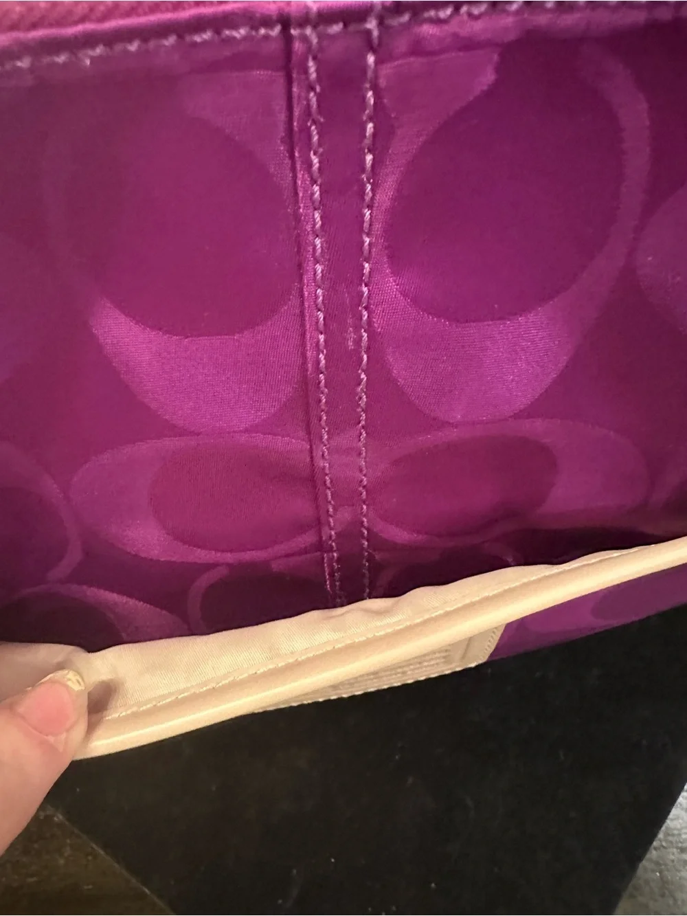 Coach #181 Legacy Weekend Signsture Colorblock Nylon East/West Tote